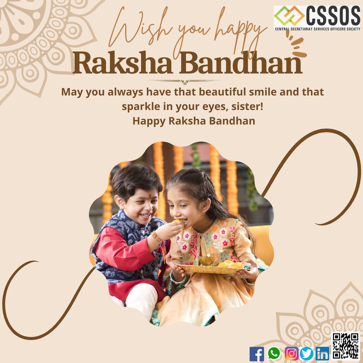 CSSOSOfficial's tweet image. Raksha Bandhan is wearing the love of your sister around your wrist against a beautiful promise.
#rakhi #india #bhfyp #trending #onlineshopping #smallbusiness #gift #sisters #sister #mumbai #festival #supportsmallbusiness #brother #brothers #delhi #indian #celebration #gifts