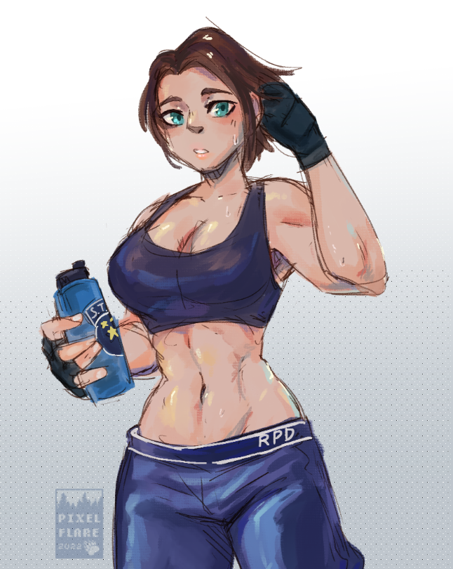 PixelsSinDen's tweet photo. Some late night Jill Valentine thirst https://t.co/2qyG4gu7x6