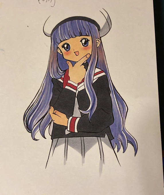 すごい久しぶりに人間を描きました 