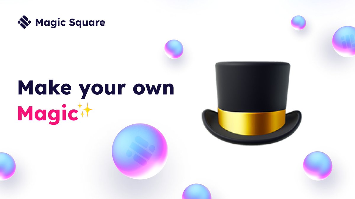 MagicSquareio's tweet image. Calling all Magicians✨ We are inching closer to the #MagicSquare #beta launch 🚀 Are you ready?

While we are finalizing the app listing on the Magic Store, you can join Magic Affiliates @TheMagicAff to access exclusive offers &amp;amp; get ahead of others!🏃