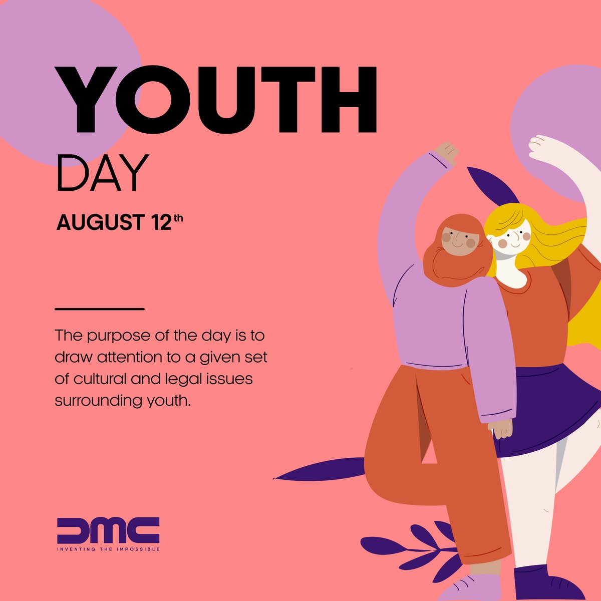 dmcworksin's tweet photo. This International Youth Day, we're celebrating the power of young people to create change. From innovators and entrepreneurs to artists and activists, young people are making their mark on the world.
#dmcworks #InternationalYouthDay #internationalyouthday2022 #youthday2022 https://t.co/4dgHeE96bM