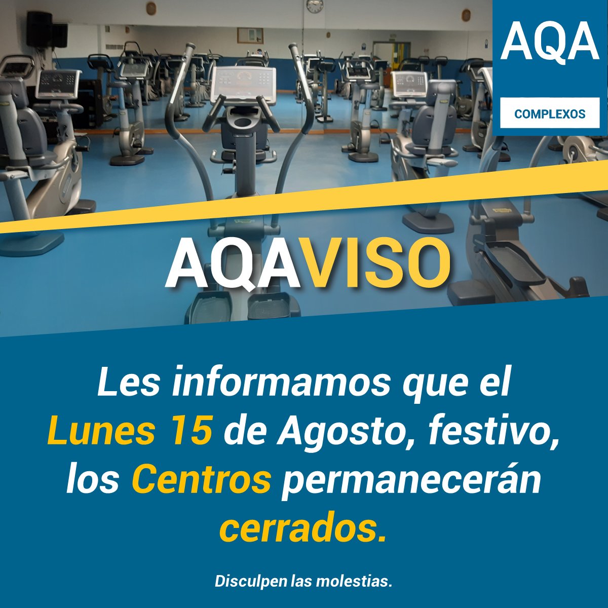 aqacomplexos's tweet photo. ⚠️#AQAviso ⚠️ https://t.co/t8TnzI03Zz