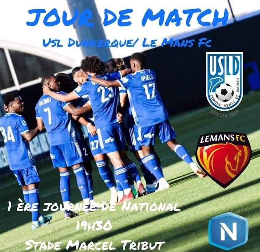 🔥 Gameday 
🆚 Le Mans
🏆 @NationalFFF
🏟️ Stade Marcel Tribut 
📺 FFF TV
⌚ 19h30
🖌️ @BaptisteDeblon2 
#USLDLMFC