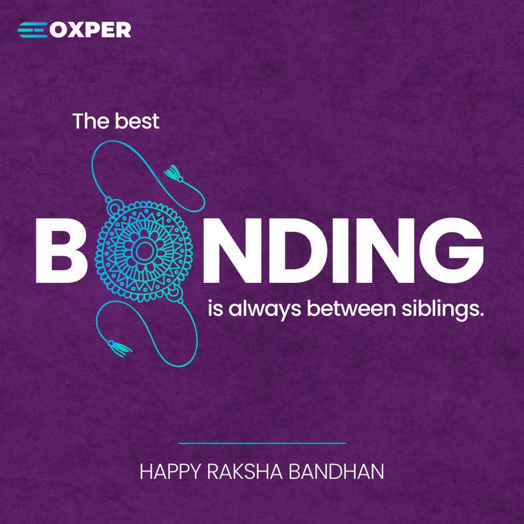 OxperMartech's tweet photo. Somewhere between fighting over the remote to celebrating remotely, we all grew up. Here's to the only day when sibling rivalry becomes sibling revelry!
Happy Raksha Bandhan🥳
.
.
.
#oxper #MarTech #B2B #marketingagency #RakshaBandhan #rakhi2022 https://t.co/Y5eLo3ucU1