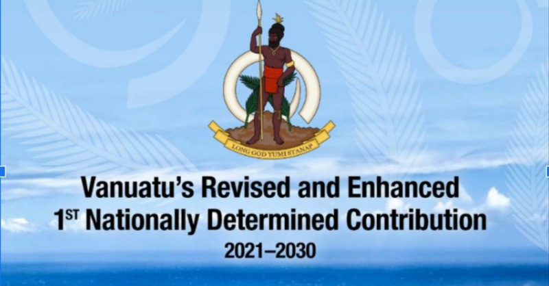 BackchannelNews's tweet photo. #Vanuatu announced new nationally determined contribution #NDC,  showing #climate leadership with an ambitious #NDC, that prioritises #LossAndDamage, as central to the implementation of the #ParisAgreement. #COP27Action #ImplementationCOP