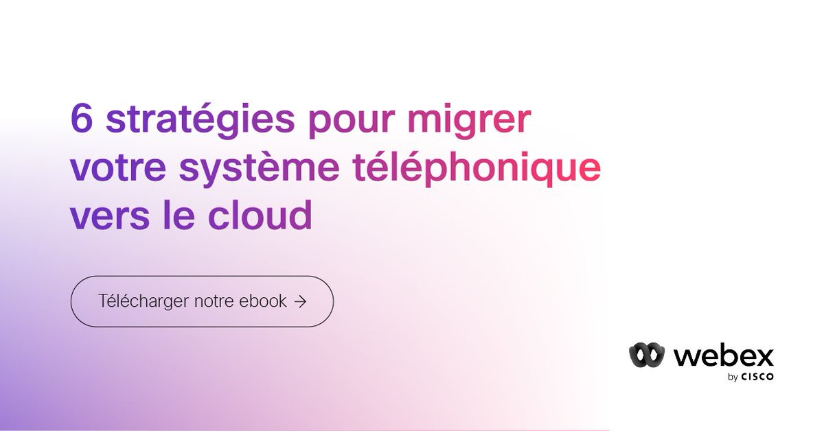 6 stratégies pour migrer vers le Cloud Calling 💡

La flexibilité, la fiabilité et la sécurité au service du #TravailHybride.

Téléchargez l'ebook : cs.co/6017zsYDT