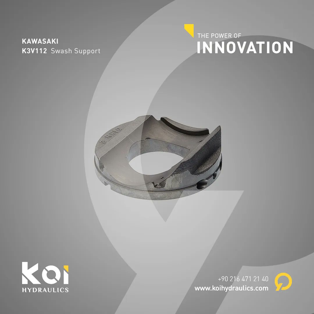 KoiHydraulics's tweet image. Kawasaki K3V112 Swash Support
In Stock Now! 🔥

#camrocker #cylinderblock #piston #ballguide #retainer #valveplate #constructionmachinery #hydraulics #construction #building #trade #export #cat #kawasaki #hitachi #volvo #spacer #k3v112