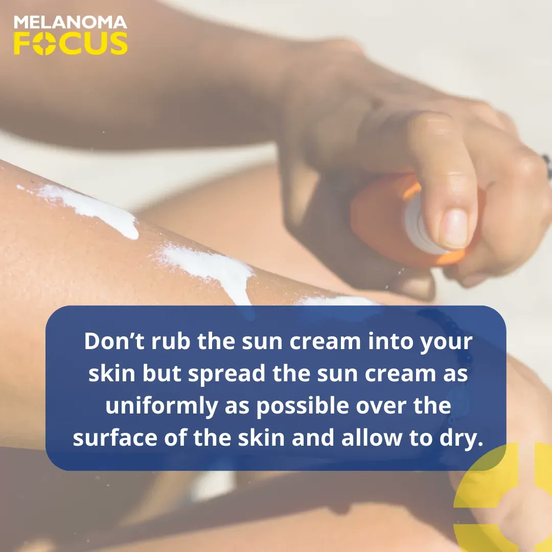 Follow our sun safety tips to ensure that you and your loved ones are correctly protected from the sun. Remember sun cream is just one sun safety tool! To find out what we also recommend watch our ‘Staying Safe in the Sun’ video: buff.ly/3d1E2fc #melanoma #staysunsafe
