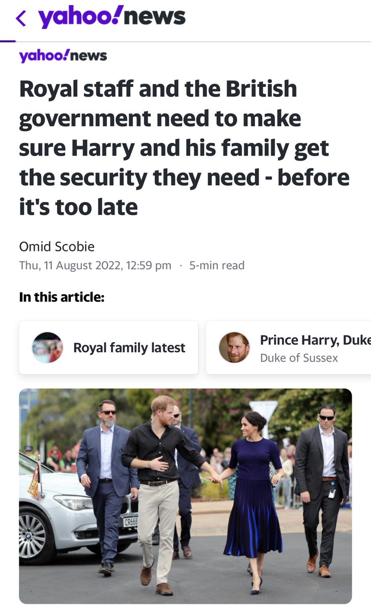 We’ll never forgive the Queen & Royal Family if anything bad happens to Harry, Meghan & kids like it did Princess Diana

Disgraced Prince Andrew receiving tax funded security while Prince Harry fights to have good security for his family in UK is cruel & unjustified

Unacceptable