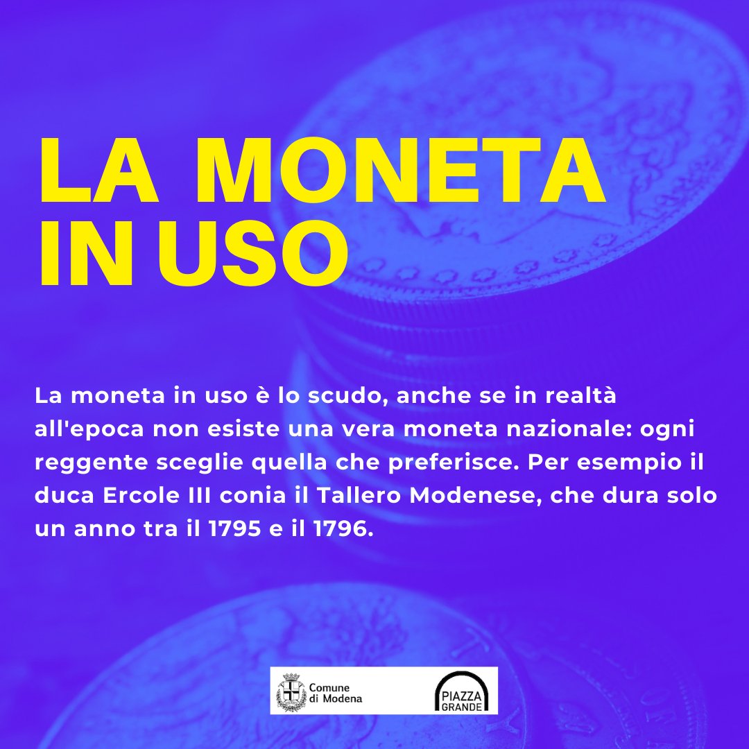 cittadimodena's tweet photo. 🤔 📚 #trecose che non sai su #Modena dei Duchi. Curiosità e aneddoti sulla nostra città all’epoca del Ducato di Modena e Reggio.
🗺️ un territorio esteso
🎶 inno del ducato
💰 la moneta in uso
🤓 Conoscevi queste storie? https://t.co/lRXFgt45Au