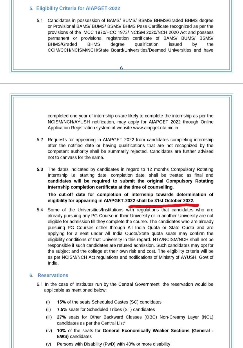 jaiswalshivam01's tweet image. Another delema for #2016batch like always it happens with #BAMSDOCTORS its a waste of year as we are not eligible for #AIAPGET2022  conducted by #NTA
Humble request to extend eligible criteria from 31 Oct to 31 dec
@DG_NTA 
@moayush
@EduMinOfIndia
#RAISEYOURVOICE
#BAMSDOCTORS