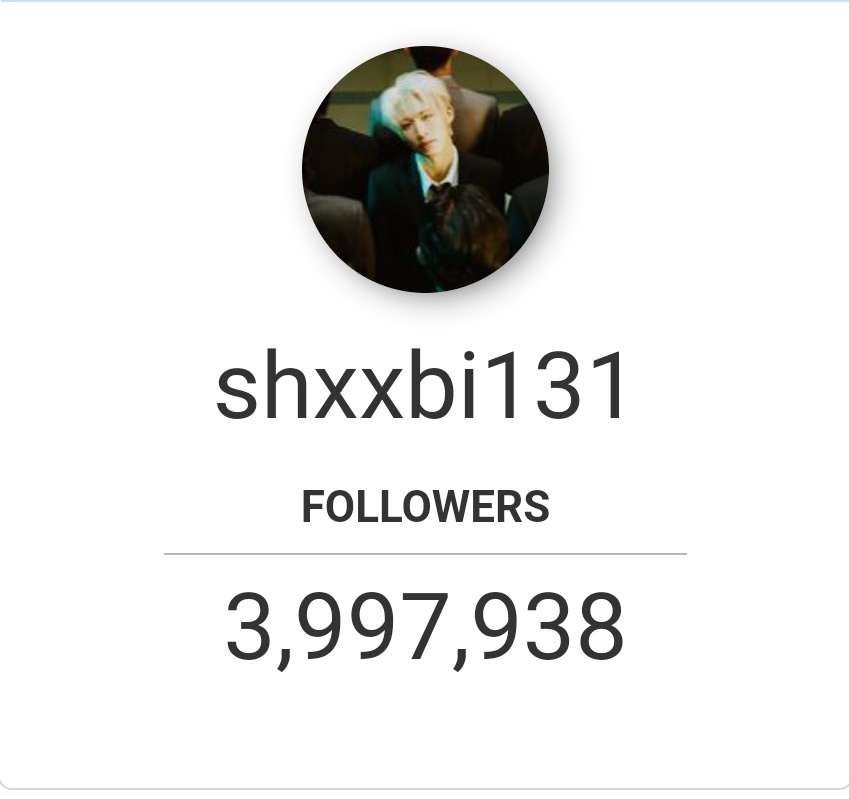 HanBInstagram_'s tweet photo. 220812 shxxbi131 Instagram Followers 

= 3,997,938 ⭐

less than 3k followers to 4M followers 
🔗 https://t.co/NiM6eji0T3 
#BI #비아이 #HANBIN @shxx131bi131 https://t.co/lFggLw4qXG