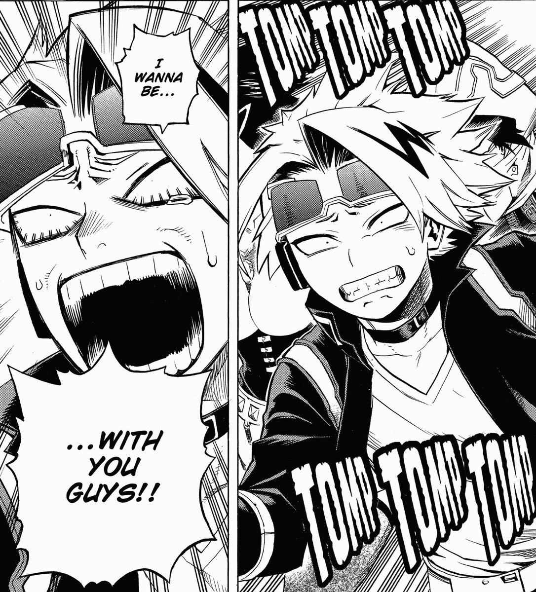 VLyning's tweet photo. #BNHA263 #KaminariDenki
He's just like me before in exams when I get a separate set of questions from my friends or when there's a seating arrangement and I'm in the front while they're at the back 😭 I feel you Denki I knooow 🫂 stay alive our poor pikachu! gambare 💪 https://t.co/vN6pakskMa