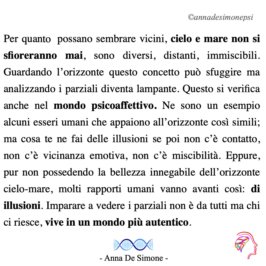 annadesimone's tweet photo. Una metafora delle «relazioni oggettuali». La persona ricca di «oggetti» non vede mai l’altro per ciò che è, ma vede l’altro per ciò che proietta in lui. Vive con l’aspettativa non realistica di appagare un bisogno inappagabile, un bisogno che è esistito solo nel passato. https://t.co/KAXJHq9TPY