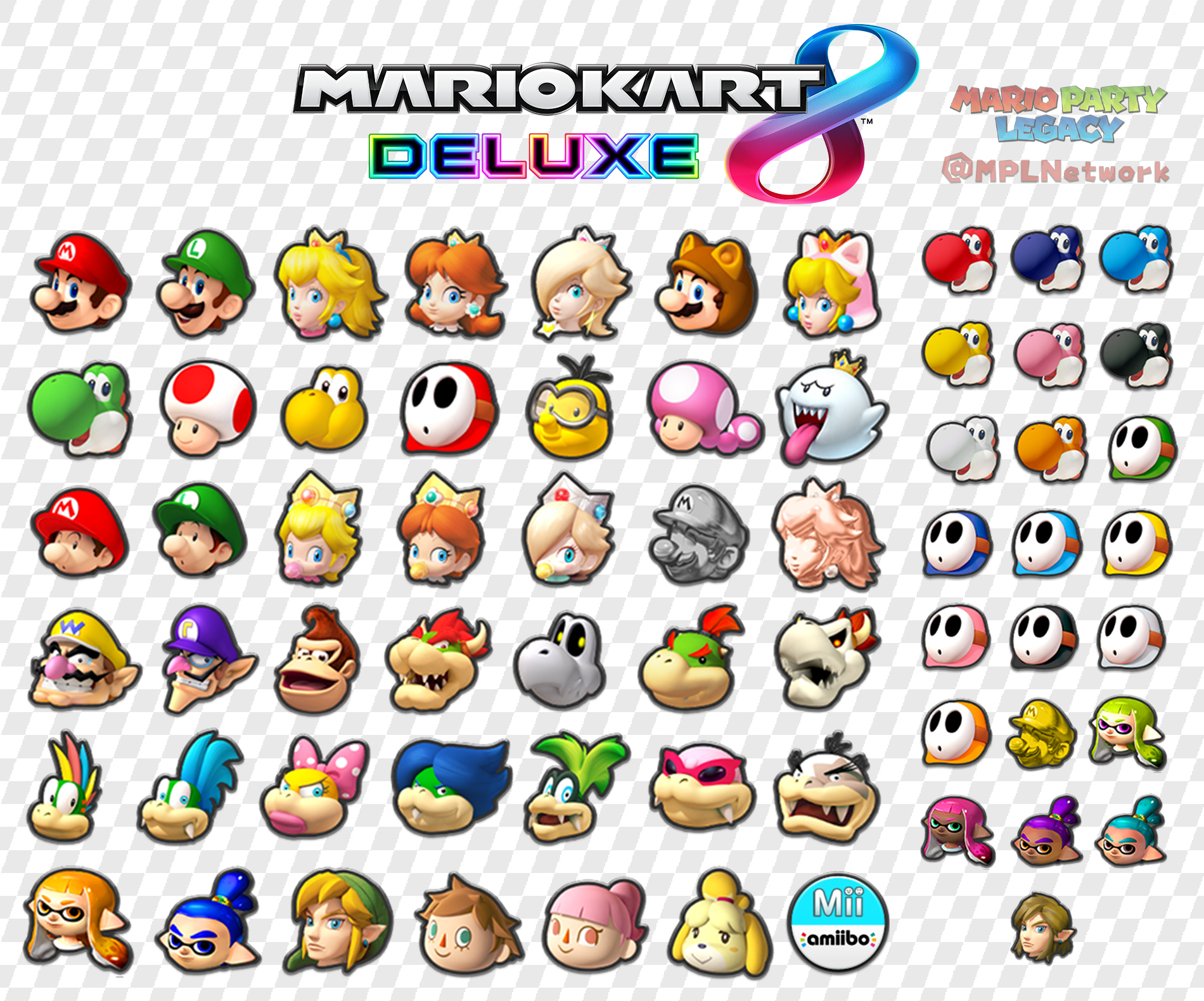 Mario Party Legacy on X: Mario Kart Tour puts the Deluxe character roster  to shame.  / X