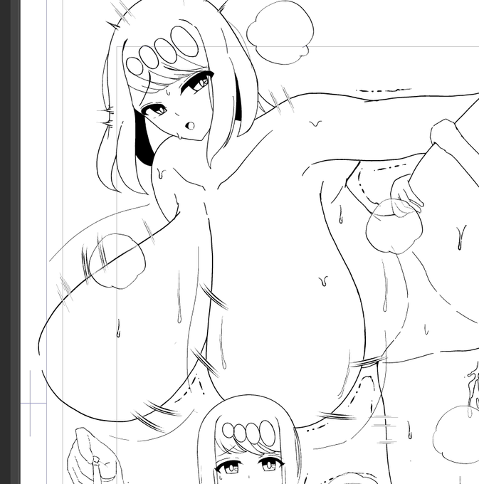 悪乗りでめちゃくちゃ効果線入れてる 