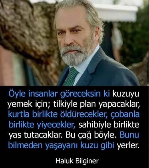 Şerefsizler
Albay
Yeni skandal
Resmi Gazete'de
Balayı
İsveç 2
👉🏼Haluk Bilginer'den yerinde bir tespit daha