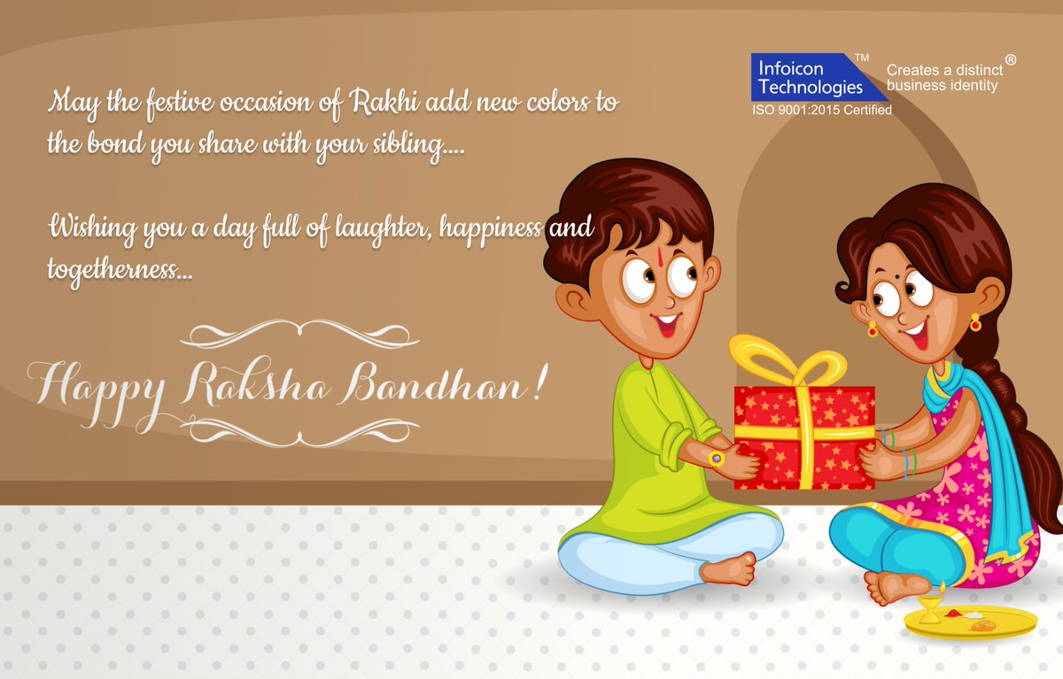 Infoicon Technologies (@infoicontech) on Twitter photo Wishing all brothers and sisters a ๐๐ฎ๐ฝ๐ฝ๐ ๐ฅ๐ฎ๐ธ๐๐ต๐ฎ ๐๐ฎ๐ป๐ฑ๐ต๐ฎ๐ป! May the Thread of love (Rakhi) holding the bond of siblings remain unbroken forever.
#happyrakhshabandhan #rakshabandhan #rakhshabandhanspecial #rakshabandhan2022 #rakhispecial #rakhicelebration #rakhi Wishing all brothers and sisters a ๐๐ฎ๐ฝ๐ฝ๐ ๐ฅ๐ฎ๐ธ๐๐ต๐ฎ ๐๐ฎ๐ป๐ฑ๐ต๐ฎ๐ป! May the Thread of love (Rakhi) holding the bond of siblings remain unbroken forever.
#happyrakhshabandhan #rakshabandhan #rakhshabandhanspecial #rakshabandhan2022 #rakhispecial #rakhicelebration #rakhi