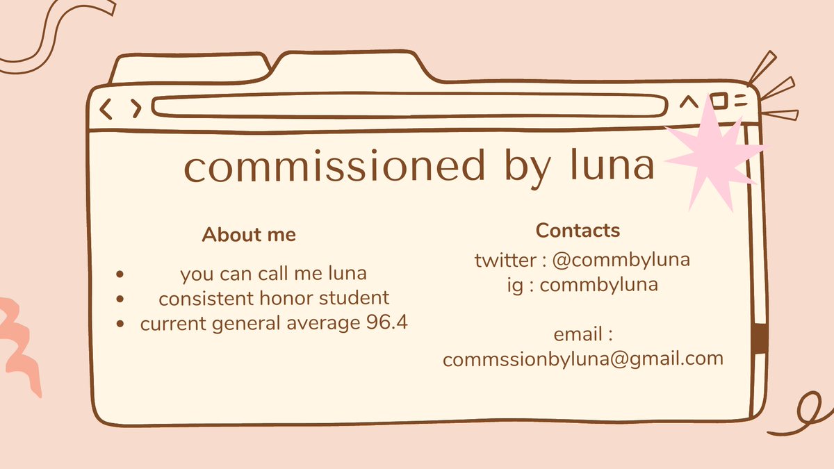 commbyluna's tweet photo. Hello, Commissioned by Luna is now open!

We offer affordable academic commissions!

DM for inquiries! 🤍 https://t.co/yqtY4G5E3V