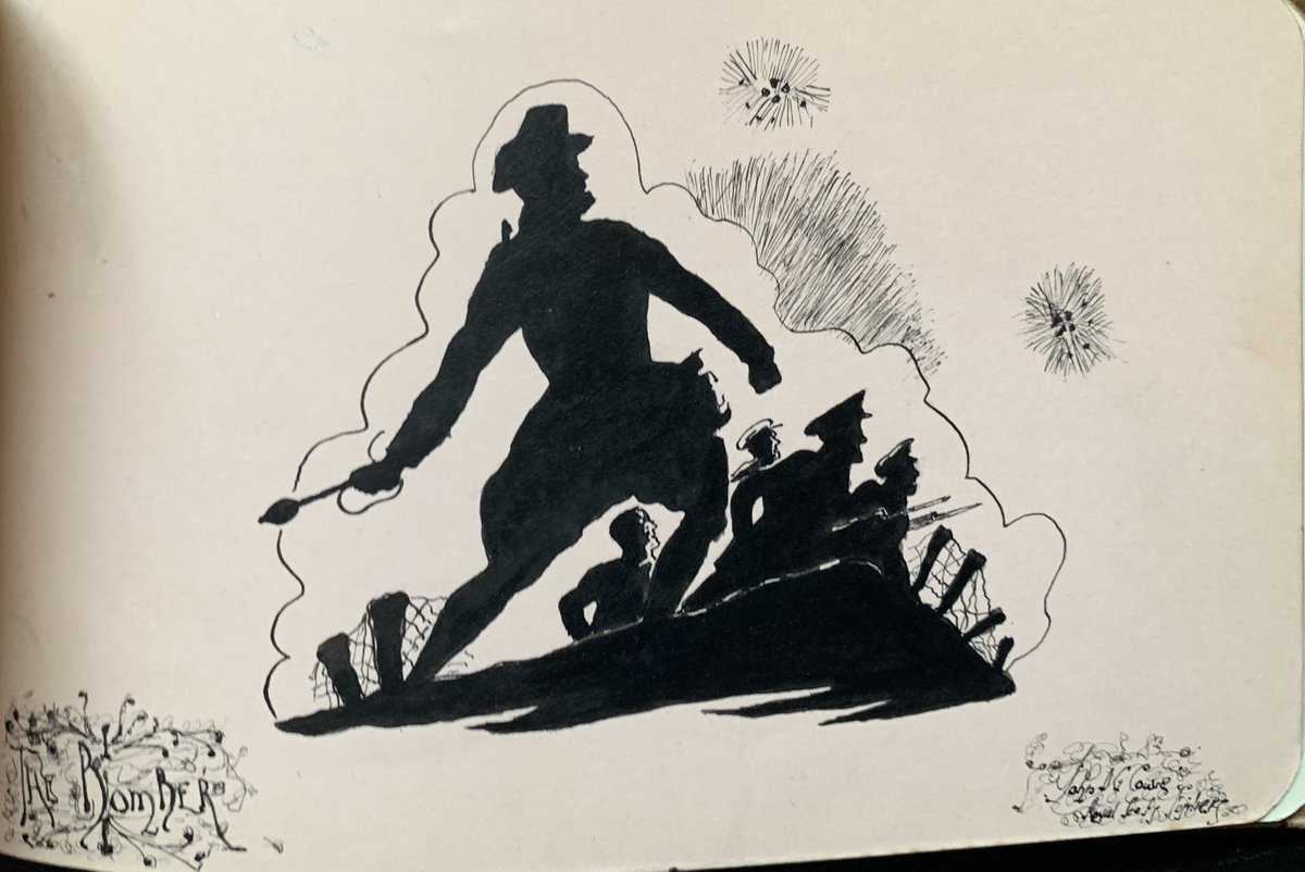 Chance4321's tweet photo. This was a nice find from yesterdays research. I have had the drawing on the left for some time and i came across the following #ww1 #mossbros advert in the ‘Blighty’ magazine https://t.co/Q0ziBMeeoM