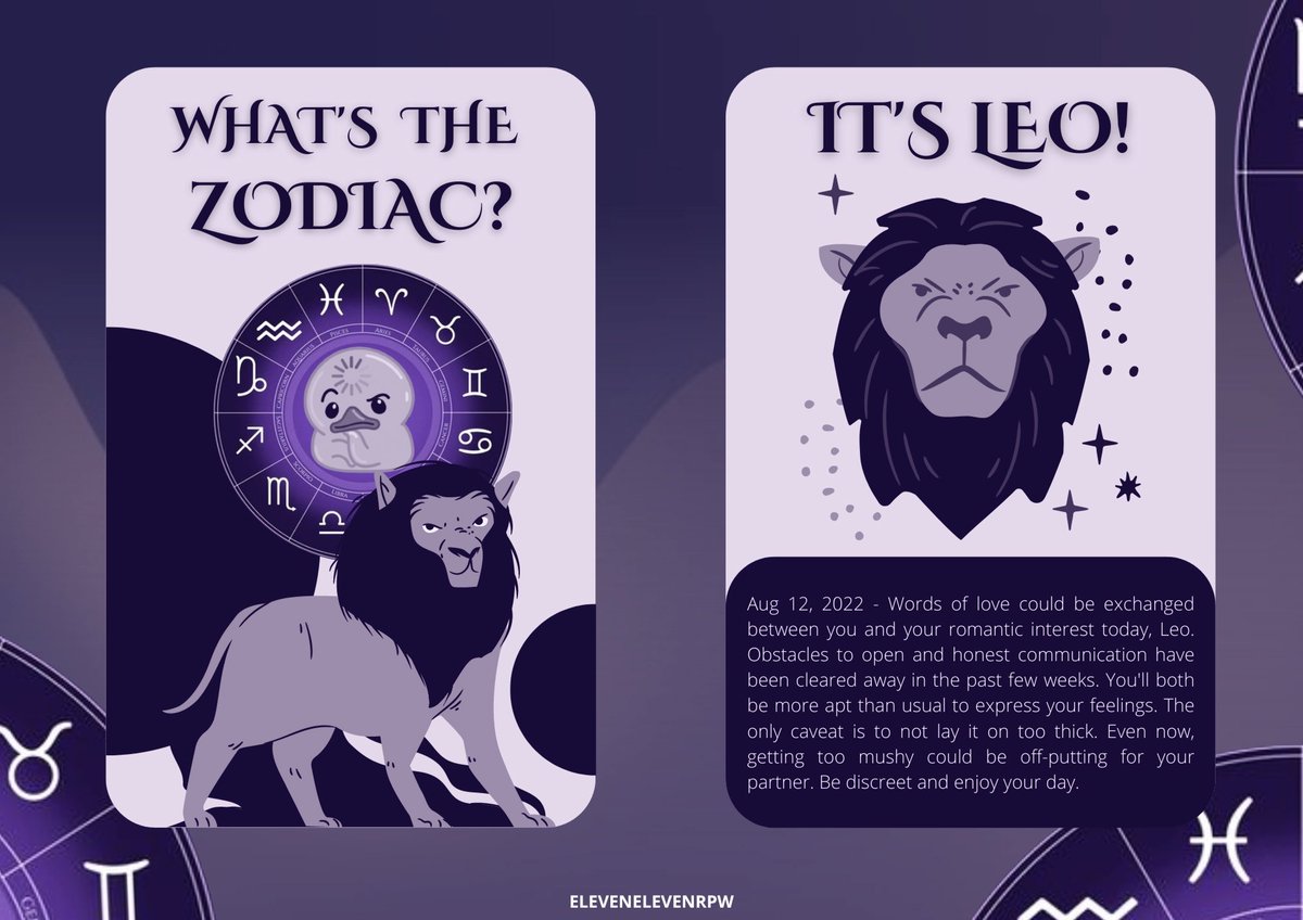 ⠀

⠀⠀⬧ BIBELIENS PRESENTS ⬧ 
⠀⠀HOROSCOPE OF THE DAY!
⠀⠀Tag your Leo friends now to 
⠀⠀receive some treats from us!

⠀