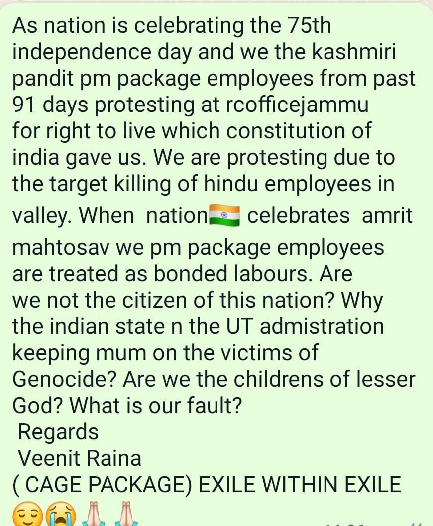RainaVeenit's tweet image. @PMOIndia @narendramodi g @HMOIndia @AmitShah g @nityanandraibjp @BJP4India @ombirlakota @manojsinha_ @OfficeOfLGJandK @ImRavinderRaina @neelakantha @LalitAmbardar @chrungooaj @MattLaemon @JPNadda @DrAgnishekhar @sambitswaraj @AAMEAK 
#attachtorcofficejammu 
#pmpackageemployees