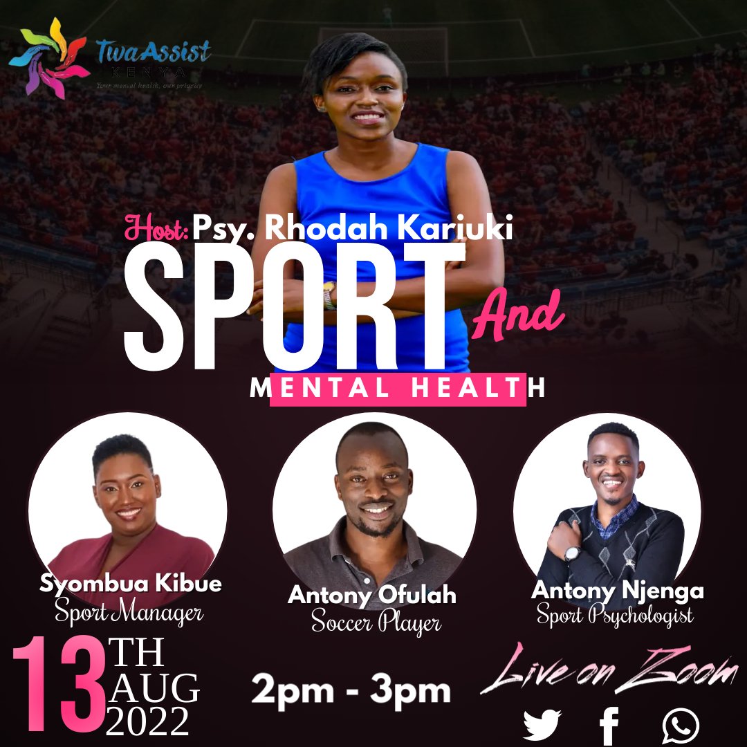 It's that #sports season again and its time we got to understand our players mental health. Join us tomorrow at 2pm on our  Facebook page as we unpack this

#footballplayer 
#mentalhealth
#sportsandmentalhealth