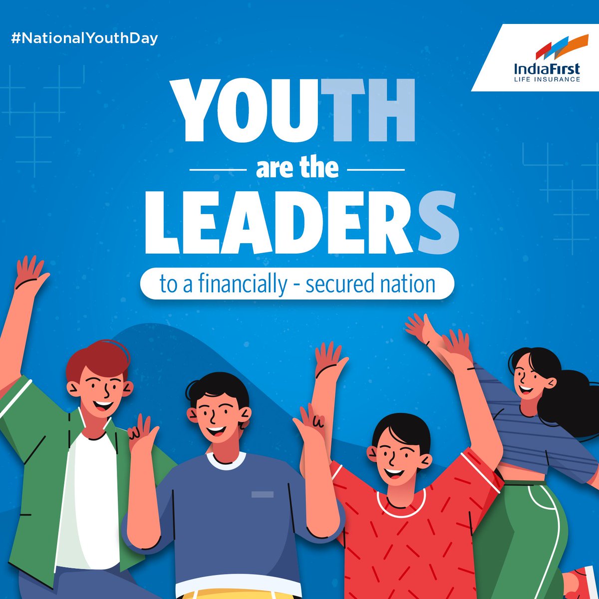 IndiaFirst_Life's tweet photo. Your future is dependent on your actions today. Happy #NationalYouthDay to the young and smart brains of our nation!
.
#Youth #YoungIndia #YehTohCertainHai #India #IndiaFirstLife #LifeInsurance #Future #Actions #SmartBrains #BrightFuture #Certainty #SecureFuture #Leaders #Nation https://t.co/ebi8Q0RWmH
