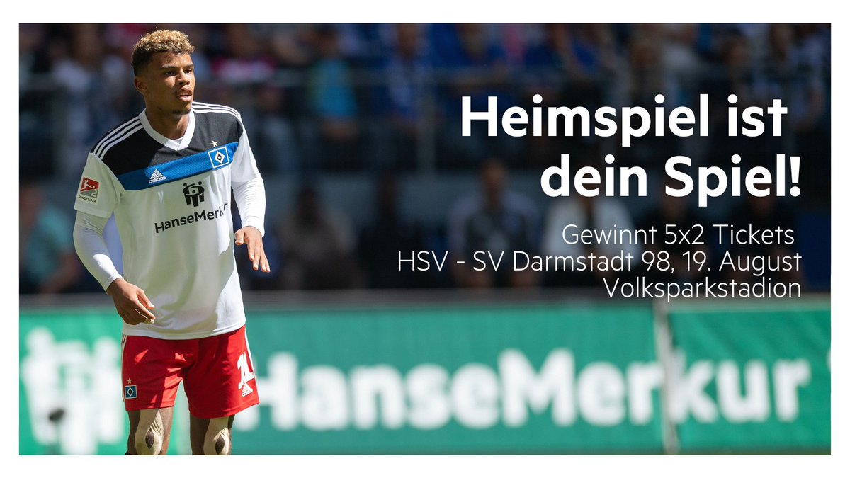 Es ist wieder soweit: Fußballfest im Volksparkstadion! Die #HanseMerkur verlost 5x2 Tickets für <a href="/HSV/">Hamburger SV</a>-Darmstadt 98.🎫

Teilnehmen ist easy: Sei Follower von <a href="/HanseMerkurSpo/">HanseMerkur Sports</a> und retweete diesen Post. Gewinnerbekanntgabe ist Dienstag 🤞.

Vollständige TNB: bit.ly/3zQFVmS