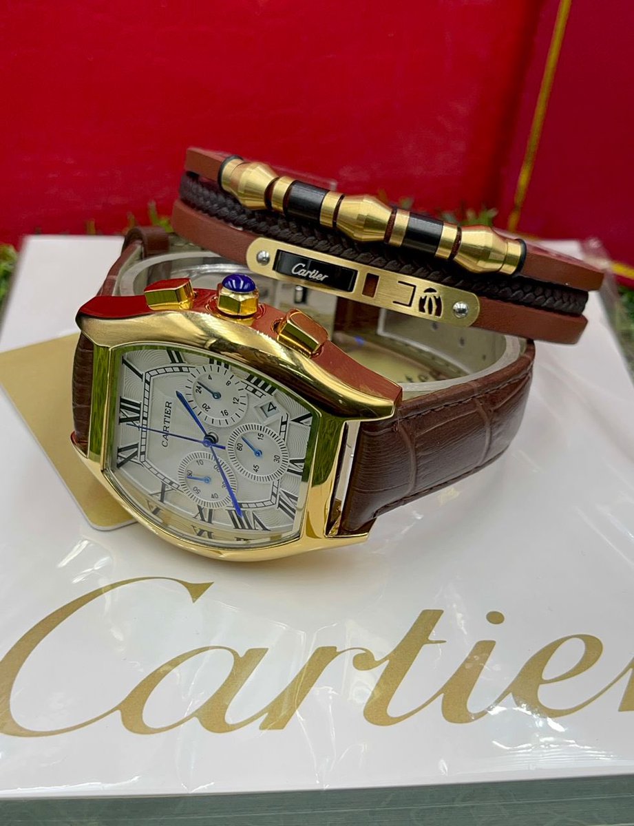 rouqqie's tweet photo. Just because leather wristwatches are the best for formal occasions 🥰🥰🥰
Shop these set
Brand:Cartier 
Box:wristwatch +bracelet 
Category:males 
🏷:20k each
Send a Dm to place an order or👇🏾
https://t.co/kHhoP0CJlx https://t.co/RNXhqkFa6m