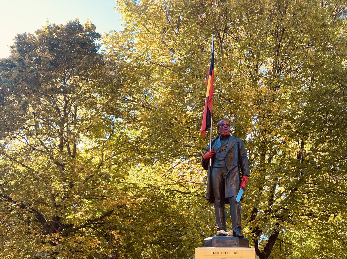 Calling all mob & friends - please #GetUpStandUpShowUp & contact elected members at the City of Hobart to support the removal of the #racist Crowther statue in Franklin Square before Monday's meeting. Email them at electedmembers@hobartcity.com.au