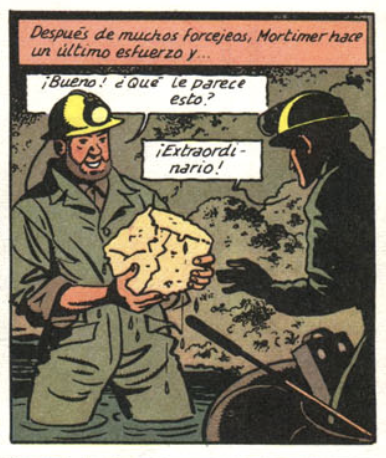 HadoqueD's tweet photo. Para empezar el macguffin inicial será el hallazgo accidental del oricalco atlante por parte de Mortimer, al cual Jacobs asigna propiedades (y aspecto) muy similares al uradio que es el macguffin de #ElRayoU. https://t.co/MnUIvwhQUL
