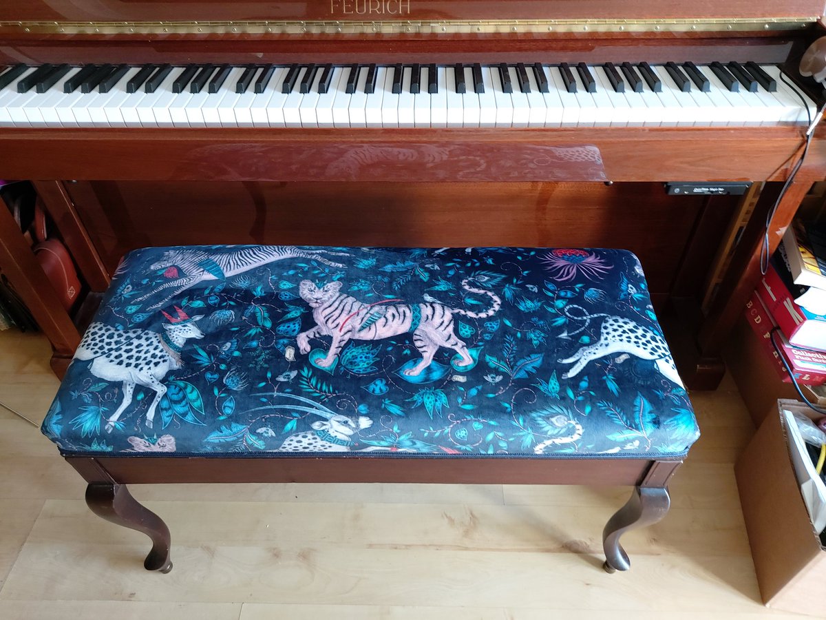 Loving the transformation of my piano stool! <a href="/emmajshipley/">Emma J Shipley</a>