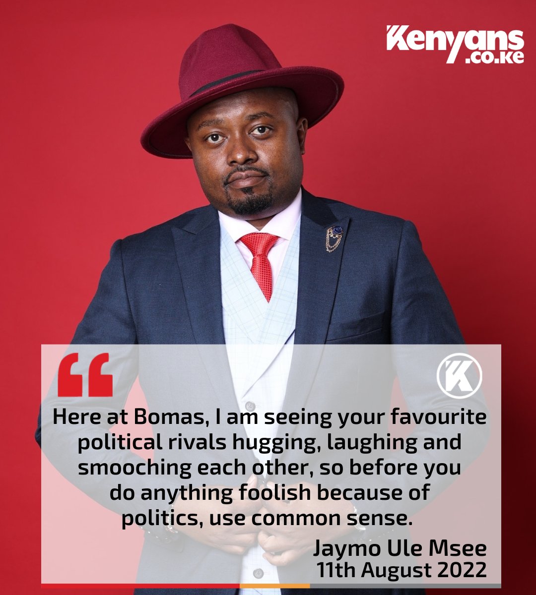 Kenyans's tweet photo. Your favourite political rivals are hugging and smooching each other at Bomas - Jaymo Ule Mse
#KenyaDecides2022 https://t.co/NrcYw3Nxny