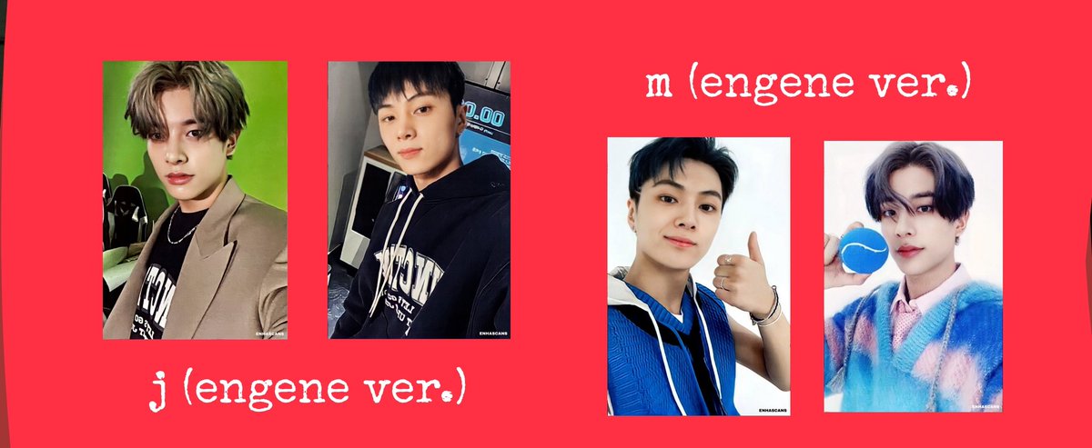 daengzhaul's tweet photo. wts lfb wtt lft ph || #daengz_catch

–onhand enhypen manifesto:day 1 engene ver. pcs
–mint condi
–hs &amp; sh selca can be traded to jake/jay (2nd pic)
–gcash; ggx
–up to 2 days reservation

reply/dm to claim 

; en- enha jungwon ni-ki niki sunoo sunghoon heeseung m:d1 engene version https://t.co/RAVWqtOKwY