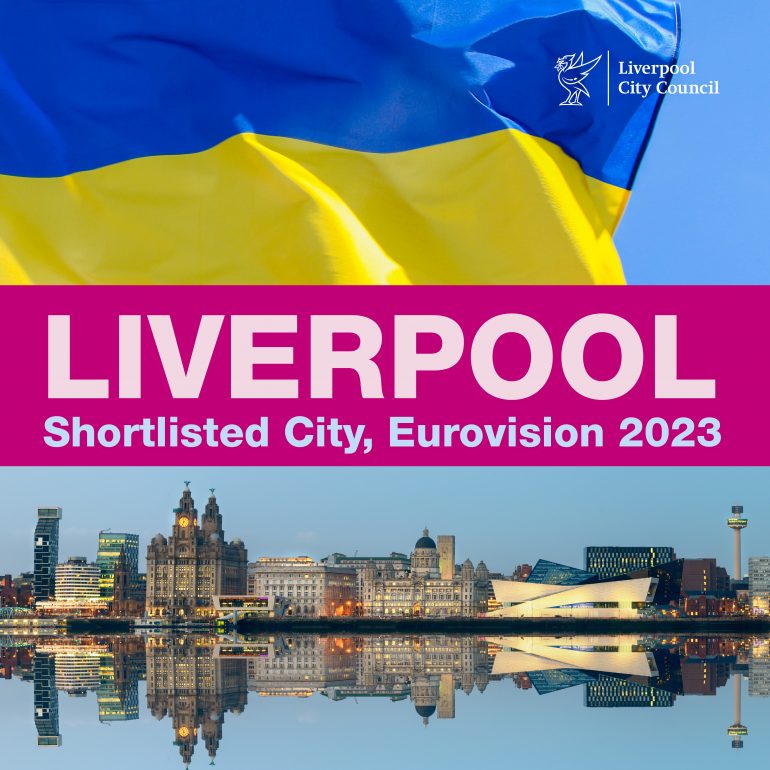 VisitLiverpool's tweet photo. 𝙎𝙃𝙊𝙍𝙏𝙇𝙄𝙎𝙏𝙀𝘿 𝘾𝙄𝙏𝙔 𝙀𝙐𝙍𝙊𝙑𝙄𝙎𝙄𝙊𝙉 💙💛

Liverpool is a shortlisted city for #Eurovision in 2023. Let's do this Liverpool! https://t.co/2uqM6dwl6A