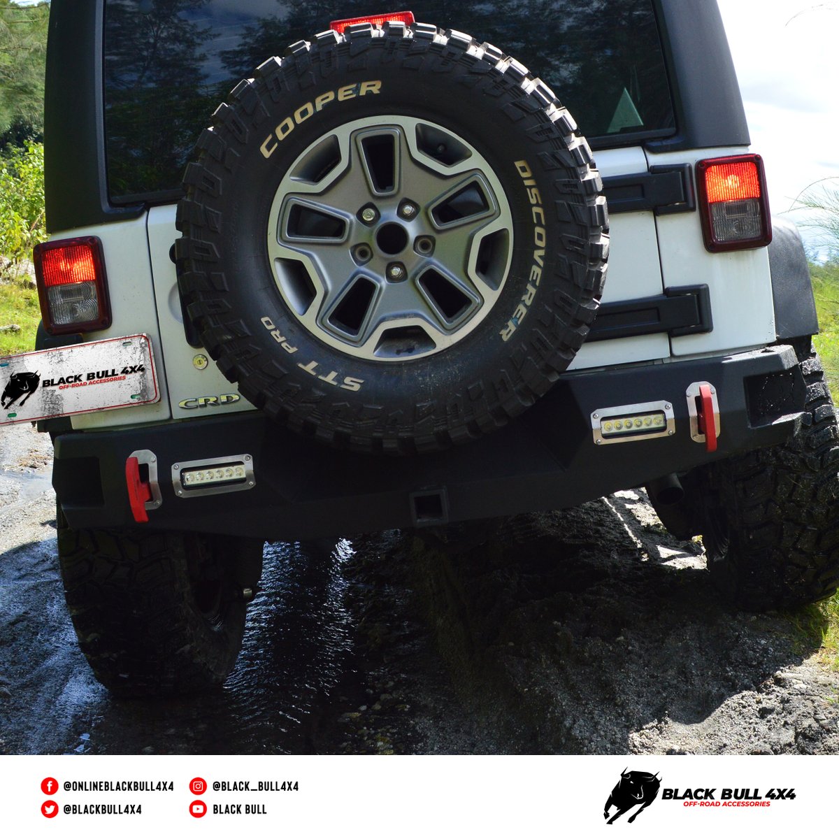 #BlackBull4x4 Rear Bumper is easy to install,
NO DRILLING required and ALL bolt-on installation! 
Get yours now! 
#BlackBull4x4 #RearBumper #OffRoadAccessory #4x4Jeep 