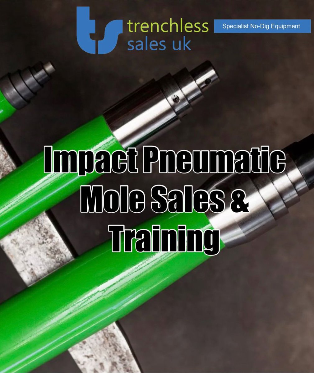 trenchlesssales's tweet photo. At Trenchless Sales UK Ltd we don’t just sell impact pneumatic moles, we train you how to use them too!!!

Get in touch by calling 📞 01226 785722 or  📧 enquiries@trenchlesssales.co.uk for more information… 👍🏽

#impactmole #impactmoling #trainingcourse #training https://t.co/1OdOfikKxj