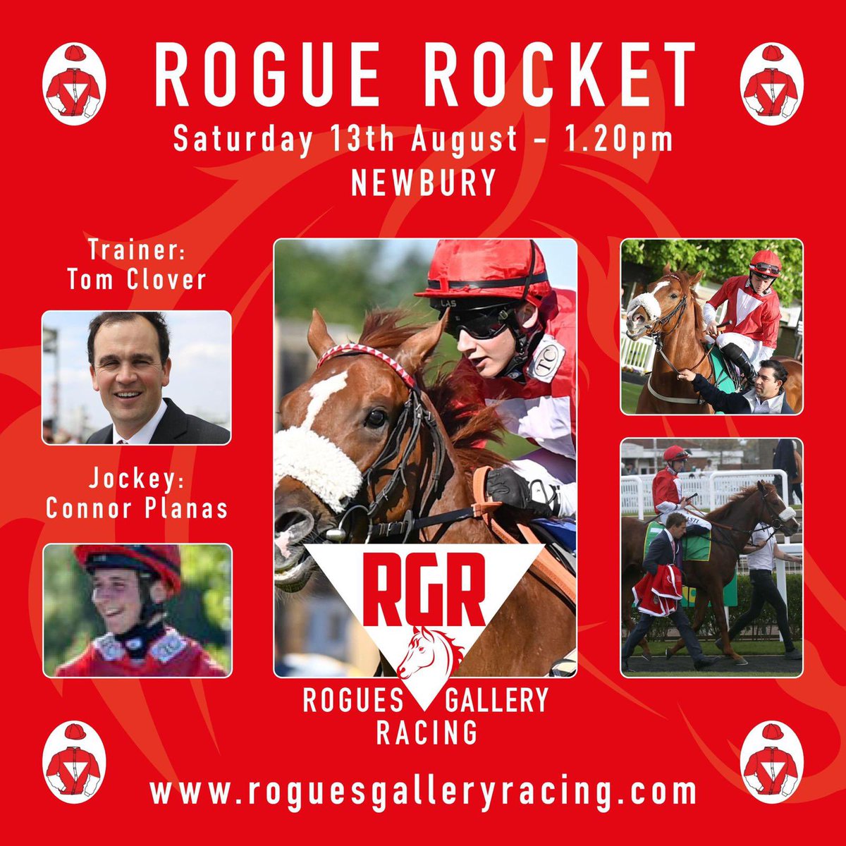 Roguesracing_'s tweet photo. πππππππ
Blast off for #RogueRocket on Saturday at 1.20 @NewburyRacing ridden by @ConnorPlanas for @tomcloverracing
Will it be another stellar performance from the #Rocket ?
#rogues #bestsyndicate #livingthedream https://t.co/RijwMo9Uxa
