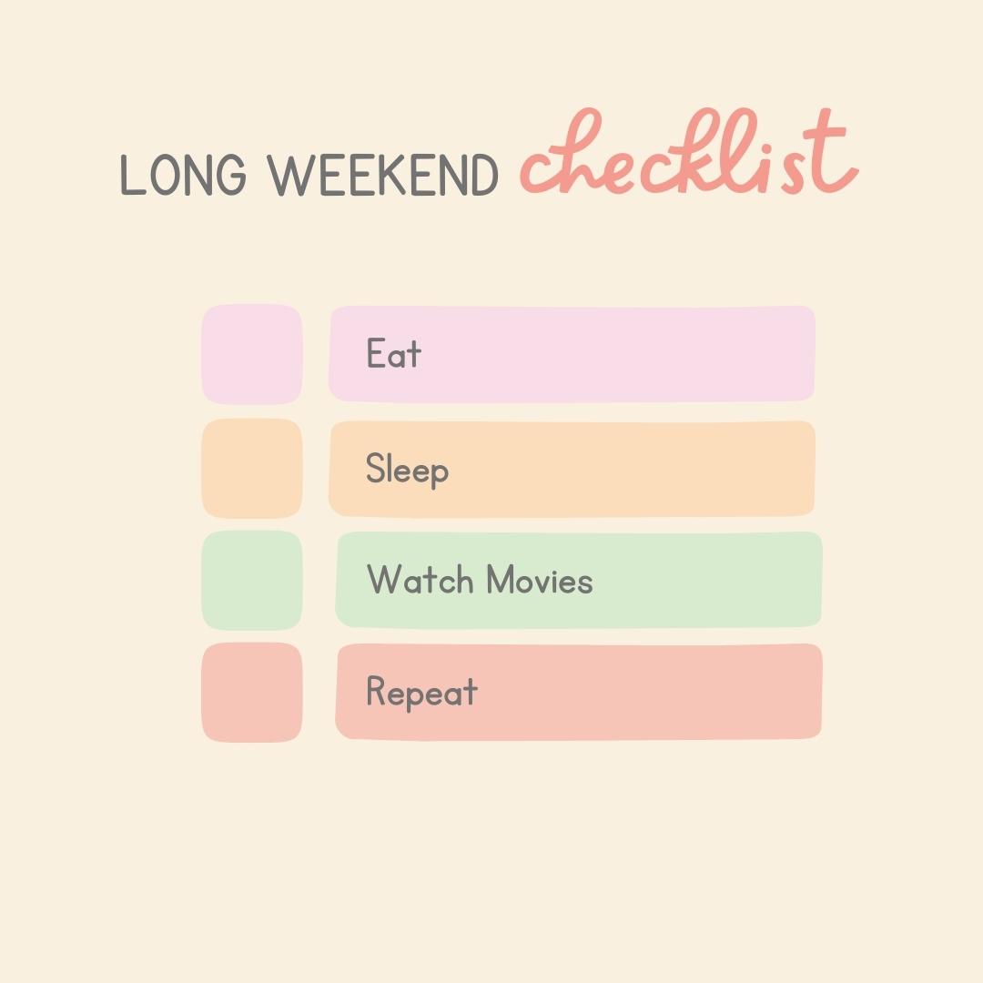 UFOMoviez's tweet photo. A long weekend is the solution to all your weekdays problems. 
What are your plans for this weekend? Let us know in the comments section below.

#longweekend #plansforweekend #weekenedfun #weekend #fun #eat #sleep #watchmovies #UFOMoviez #ufomoviez https://t.co/IAZGC1KllW