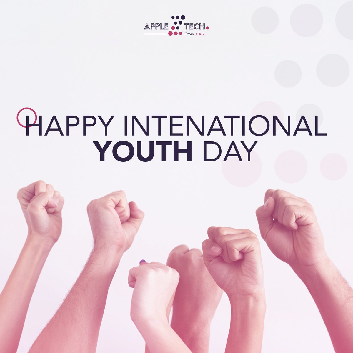 On #InternationalYouthDay, we celebrate the power of youth and what they do for our communities. Let's support them to have their voices heard.🌟

في #اليوم_العالمي_للشباب، نحتفل بقوة الشباب وما يمكنهم فعله لمجتمعاتنا. فلندعم الشباب لتُسمع أصواتهم.🌟

#ApplezTech #YouthDay2022