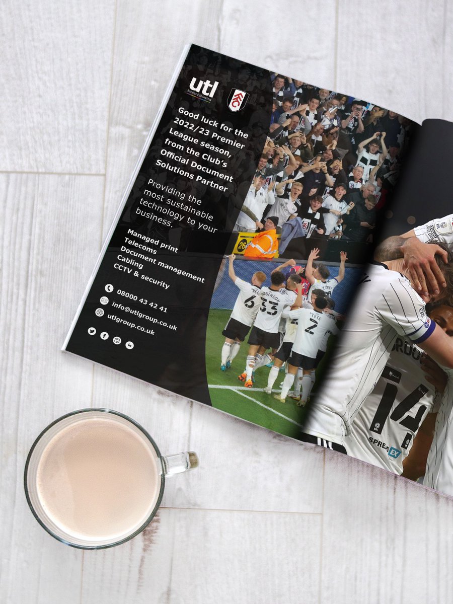 utl_group's tweet image. UTL are proud to launch our second season of being official partners of Fulham FC. Good luck for the season ahead!