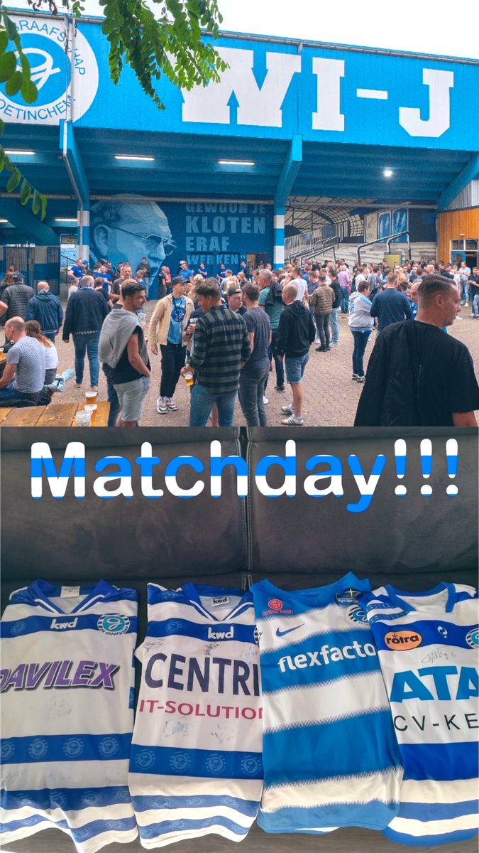 Matchday! We kunnen niet wachten om iedereen weer te zien! 💙