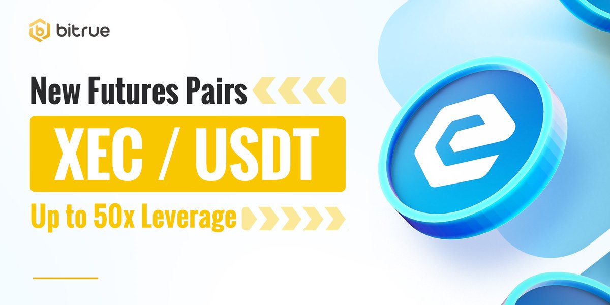 New #Futures pairs have just become available, start your weekend off right by opening up positions on $XEC <a href="/eCashOfficial/">eCash - old handle placeholder</a> with custom leverages of up to 50x.

Try it out now - bitrue.com/futures/E-1000…