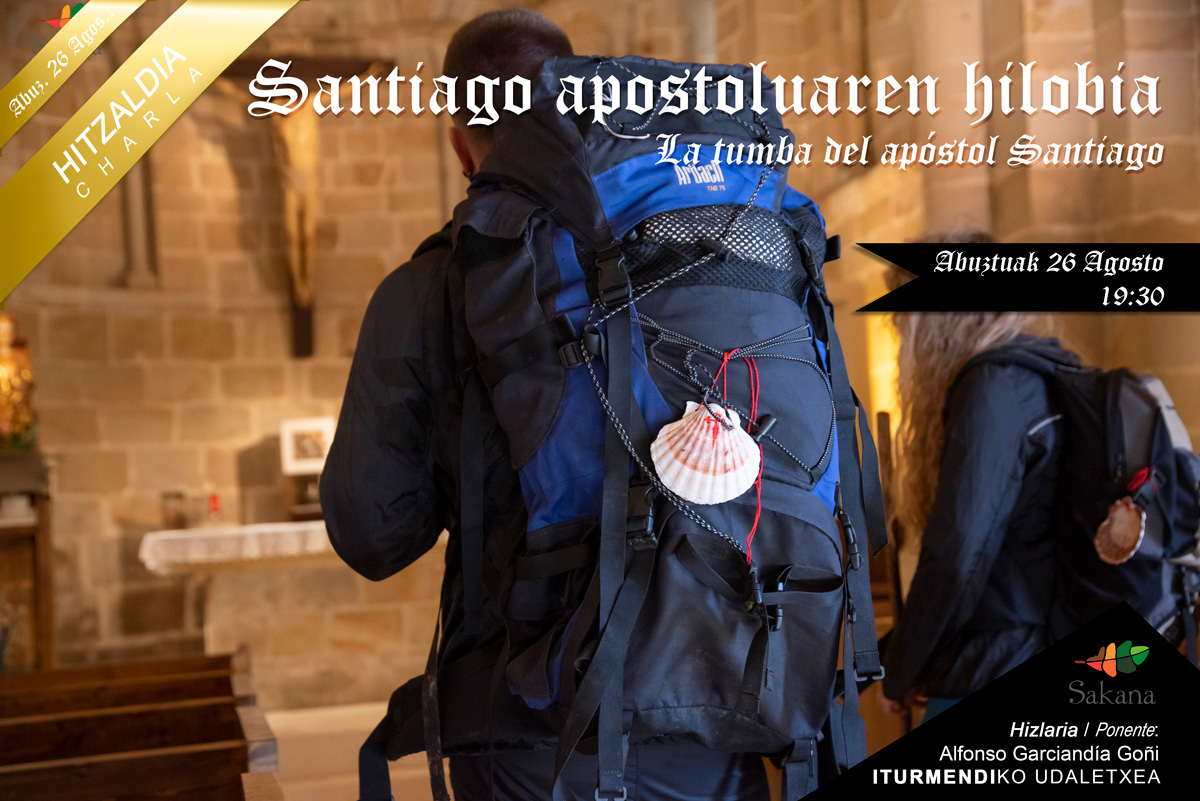 sakana_eus's tweet photo. [Eus] #SakanakoDonejakuebidea ezagutzen jarraitzen dugu, oraingo honetan #Santiago apostoluaren hilobiaren inguruko misterioak kontatuko dizkiguten #hitzaldi batekin. ⛪

📍 Iturmendiko Udaletxean
🗓  Abuztuaren 26a
🗣️ Alfonso Garciandia Goñi
_____
#caminodesantiago #iturmendi https://t.co/vlZRYItX6d