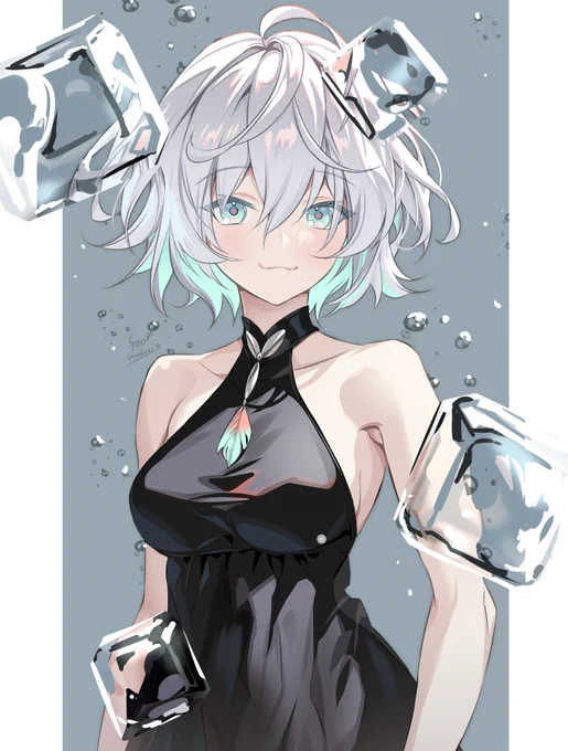 ちょっとキューブアイス加筆の練習した 
