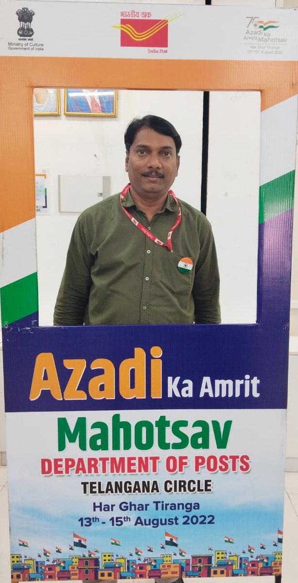 post_hydcitydiv's tweet photo. Selfies at Selfie Board by the employees at Divisional offices, Hyderabad City Division #HarGharTirangaCampaign #IndiaPost4Tiranga @hydhqpostalregn https://t.co/qnw4CNjqoE