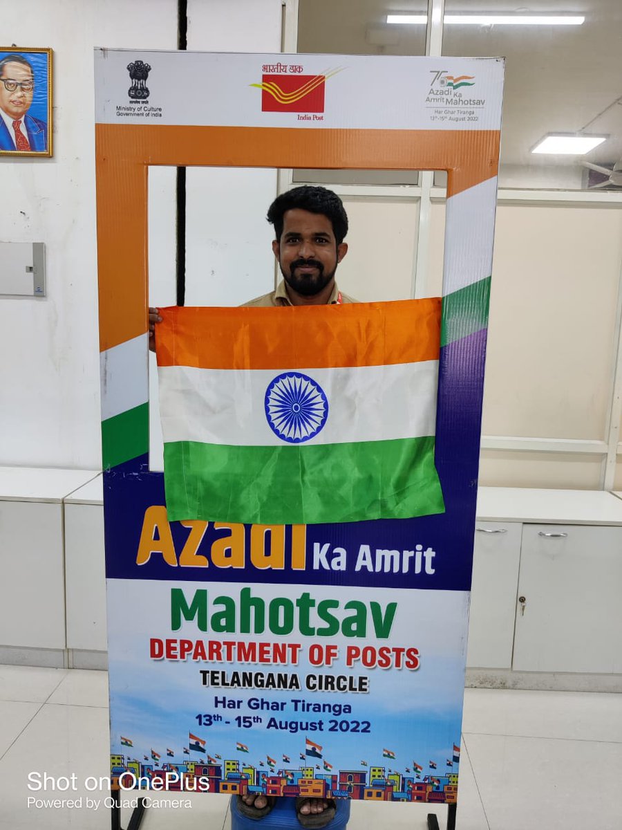 post_hydcitydiv's tweet photo. Selfies at Selfie Board by the employees at Divisional offices, Hyderabad City Division #HarGharTirangaCampaign #IndiaPost4Tiranga @hydhqpostalregn https://t.co/qnw4CNjqoE