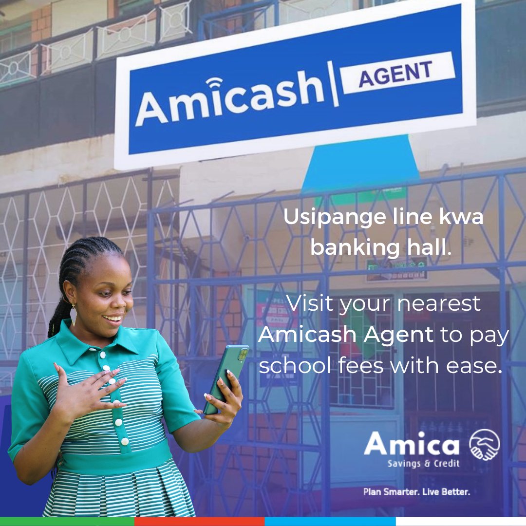 Amicacs's tweet photo. Enjoy our hassle-free digital banking platform today. Lipa fees through *298# and beat that queue kwa bank.
https://t.co/QURy4Nr8Sm
#amicasacco #digitalbanking #CashlessTransaction #PlanSmarterLiveBetter https://t.co/ycaw5NY5pG