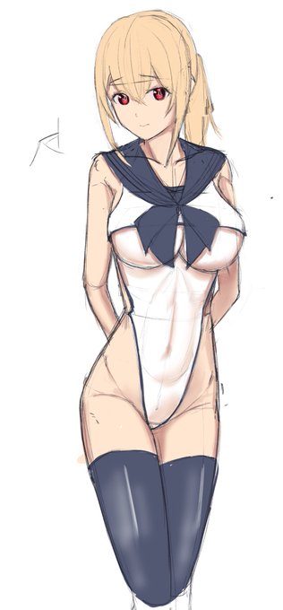 普段の学校が水着みたいな露出度、なるほどね 